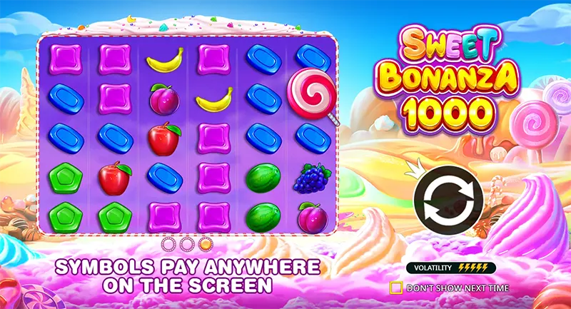Sweet Bonanza 1000 spillskjerm