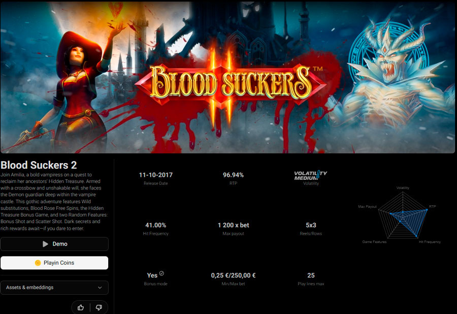 blood suckers 2 info