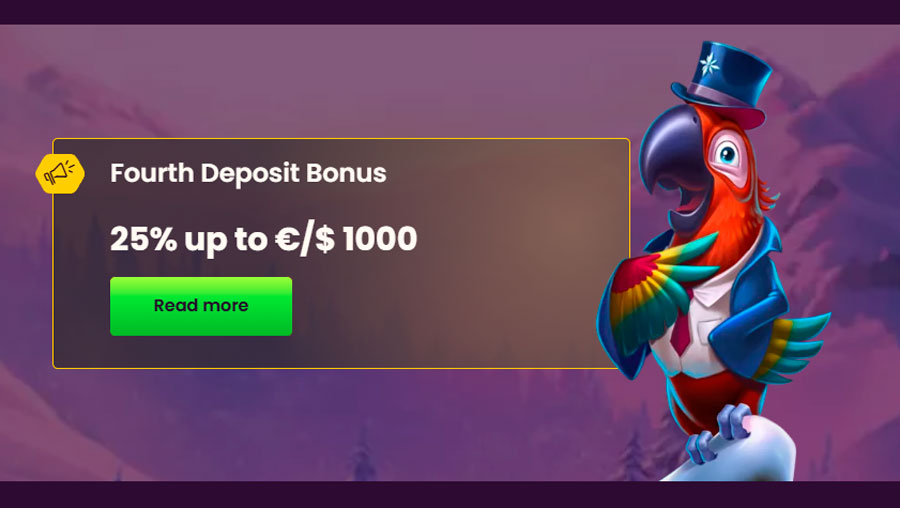 bonus za četrti depozit