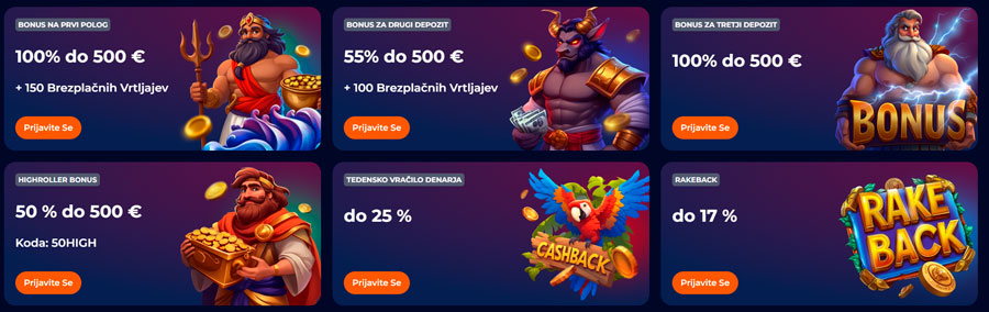 nine casino bonus