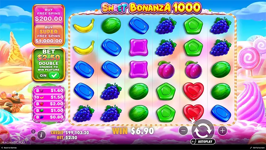 Sweet Bonanza slot machine by Pragmatic Play