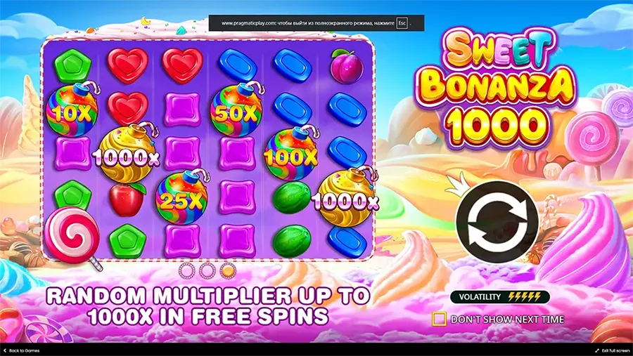 Sweet Bonanza slot machine by Pragmatic Play