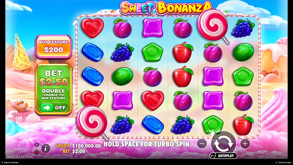 Sweet Bonanza slot machine by Pragmatic Play