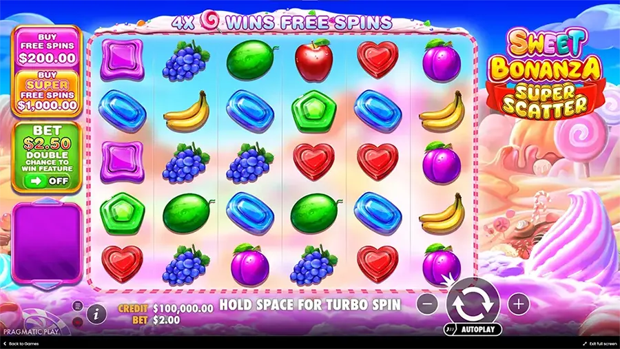 Sweet Bonanza slot machine by Pragmatic Play