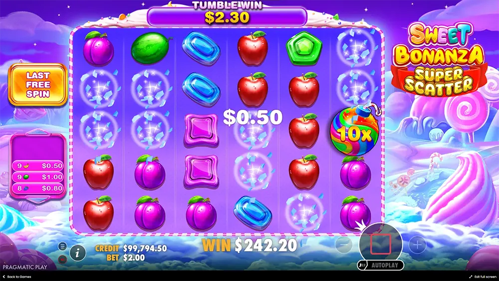 Sweet Bonanza slot machine by Pragmatic Play