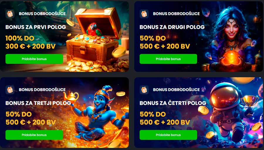 Bonusi v Spinline Casino