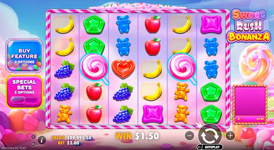 sweet rush bonanza
